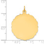 14k Plain .013 Gauge Engravable Disc Charm