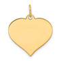 14K Heart Disc Charm