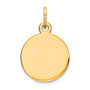 14K Round Disc Charm