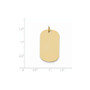 14k Plain .013 Gauge Engraveable Dog Tag Disc Charm