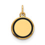 14k w/Enamel .027 Gauge Circular Engravable Disc Charm