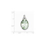 Sterling Silver Green Quartz Pendant