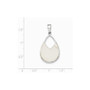 Sterling Silver Polished Teardrop Mother Of Pearl Pendant