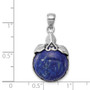 Sterling Silver Rhodium-plated w/Lapis Lazuli Pendant