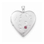 Sterling Silver 20mm Enameled D/C 15 Heart Locket
