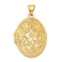 14k Scrolled Floral Locket