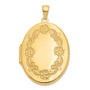 14k Floral Locket