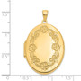 14k Floral Locket