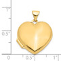 14k Plain Heart Locket