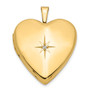 14K 20mm w/ Diamond Heart Locket