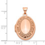 14k Rose Gold 21mm Oval Locket