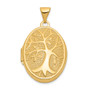 14k 21x16mm Oval Tree Locket