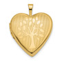 14K 20mm Tree Heart Locket