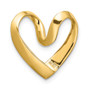 14K Polished Heart Chain Slide