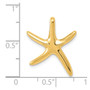 14k Polished Starfish Slide