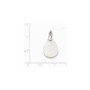 Sterling Silver Polished Mother of Pearl Chain Slide Pendant