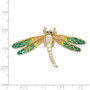 14K Multi-Color Enamel Dragonfly Charm