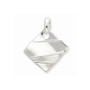 Sterling Silver Polished & Textured Fancy Pendant