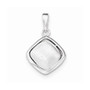 Sterling Silver Polished and Textured Pendant