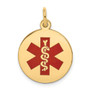 14k Medical Jewelry Pendant