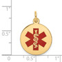 14k Medical Jewelry Pendant