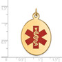 14k Medical Jewelry Pendant