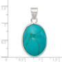 Sterling Silver Oval Turquoise Pendant