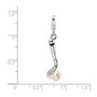 Sterling Silver RH FW Cultured Pearl Golf Club w/Lobster Charm