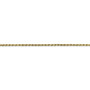 10k 1.3mm Machine Made Diamond Cut Rope Chain