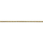 10k 1.6mm Machine Made Diamond Cut Rope Chain