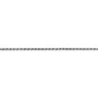 10k White Gold 1.3mm Machine Made Diamond Cut Rope Chain