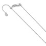 Leslie's 10K White Gold 1 mm Adjustable Singapore Chain