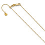 Leslie's 10K Yellow Gold 1 mm Adjustable Singapore Chain