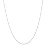 14k White Gold .6 mm Carded Cable Rope Chain
