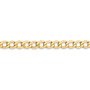 14k 5.25mm Semi-Solid Curb Link Chain