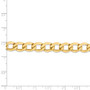 14k 8.0mm Semi-Solid Curb Link Chain