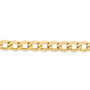 14k 8.0mm Semi-Solid Curb Link Chain