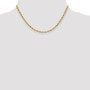 14ky 3.0mm Semi-Solid Rope Chain