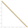 14k 2.3mm Beveled Curb Chain