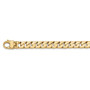 14k 10.20mm Hand-polished Long Link Half Round Curb Chain