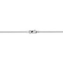 14k WG .8mm Round D/C Wheat Chain