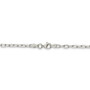 Sterling Silver 2.90mm Fancy Diamond-cut Open Link Cable Chain