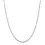 Sterling Silver 3.5mm Fancy Diamond-cut Open Link Cable Chain