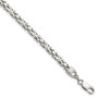 Sterling Silver 5mm Square Byzantine Chain