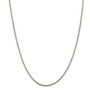Sterling Silver Rhodium-plated 1.85mm Diamond-cut Rope Chain