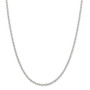 Sterling Silver 2.75mm Oval Rolo Necklace