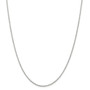 Sterling Silver Rhodium-plated 1.6mm Loose Rope Chain