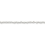 Sterling Silver 3.5mm Fancy Heart Link Necklace