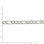 Sterling Silver 8mm Pav Flat Figaro Chain