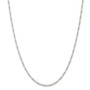 Sterling Silver Rhodium-plated 2.25mm Figaro Chain